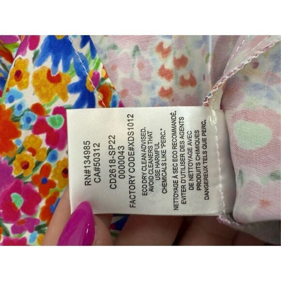 NWT For Love & Lemons Sasha Mini Dress Blue Dizzy Floral - Picture 12 of 14